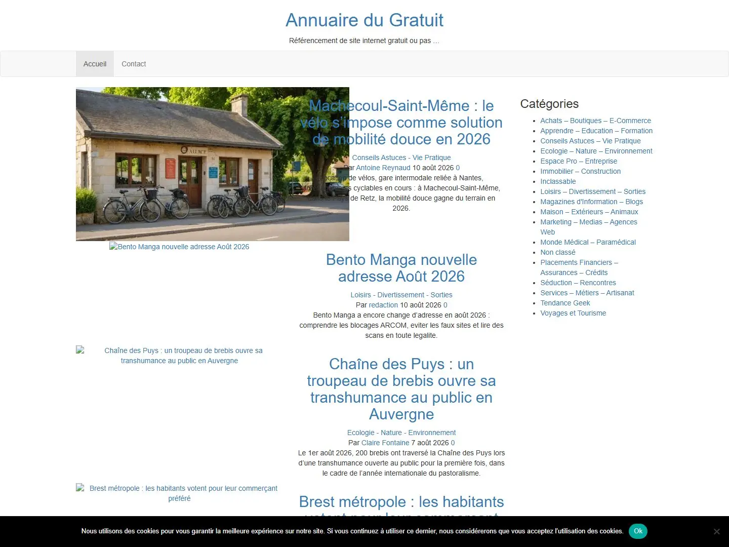 Aperçu de annuaire-du-gratuit.net