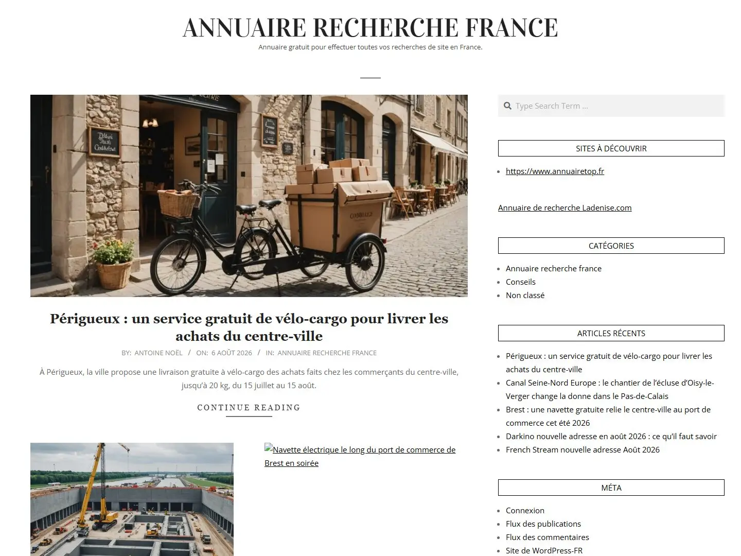 Aperçu de annuaire-recherche-france.fr