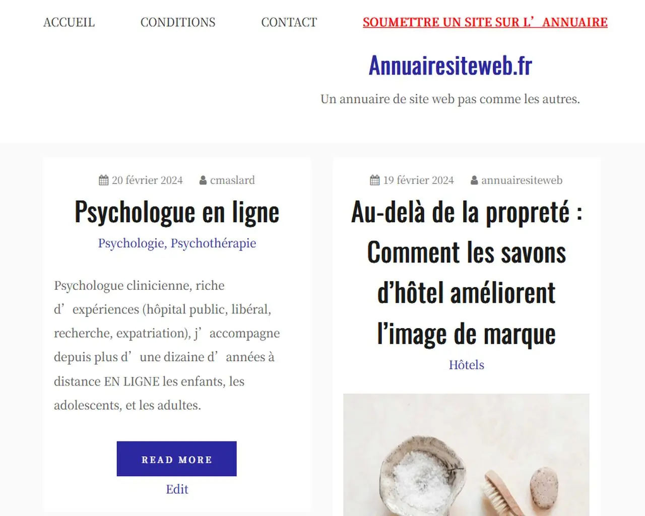 Aperçu de annuairesiteweb.fr