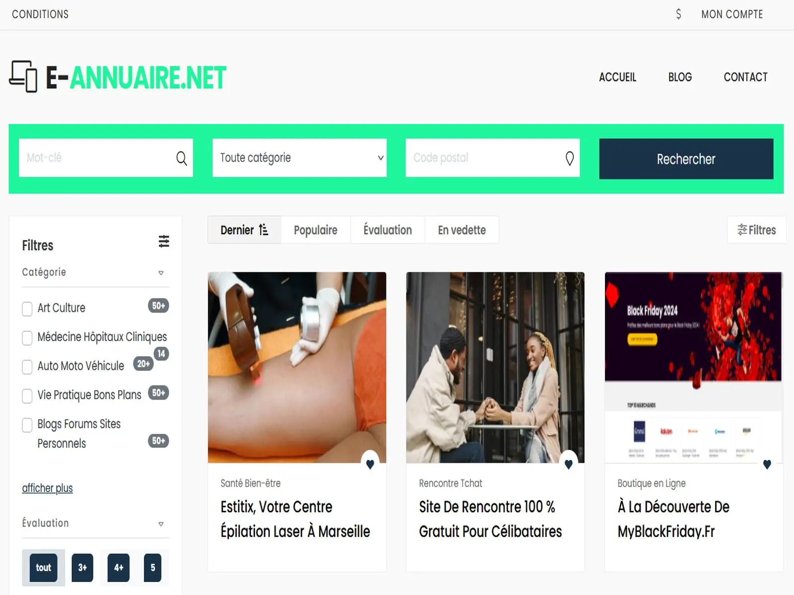 Aperçu de e-annuaire.net