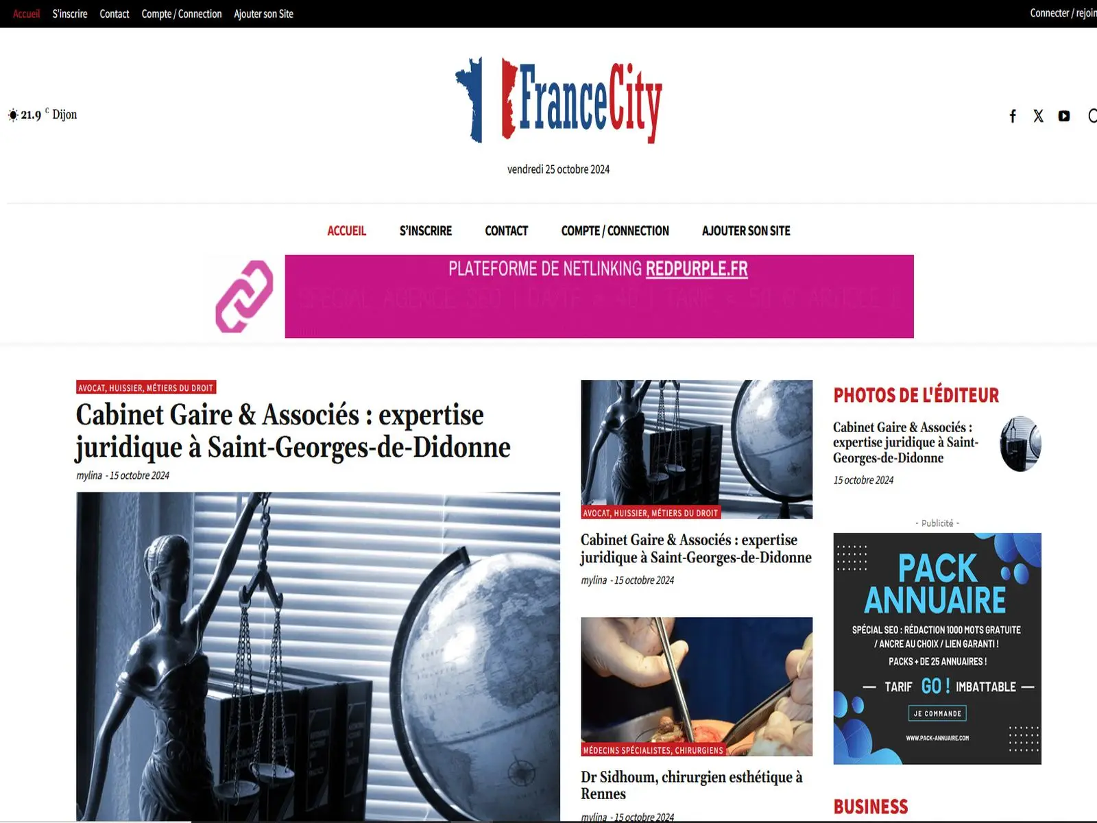 Aperçu de francecity.com