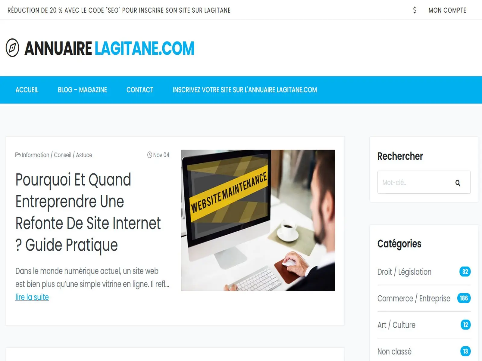 Aperçu de lagitane.com