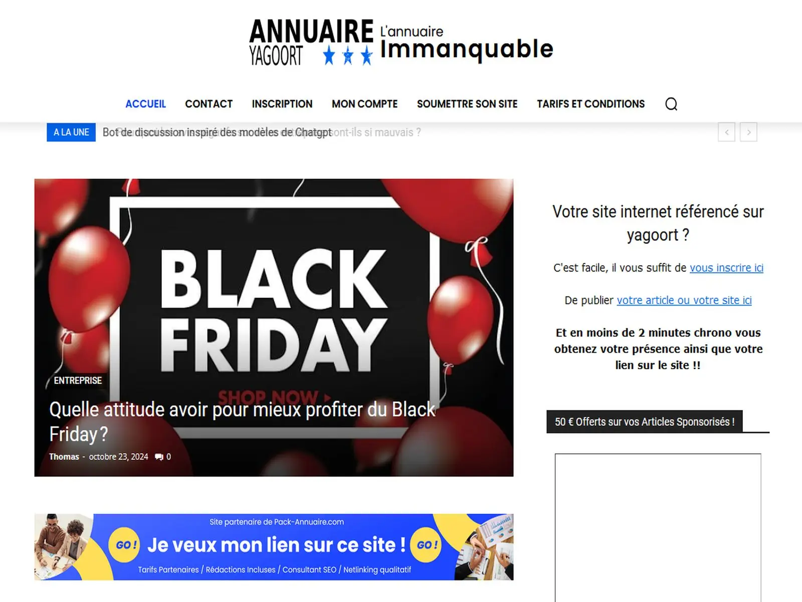 Aperçu de annuaire.yagoort.org