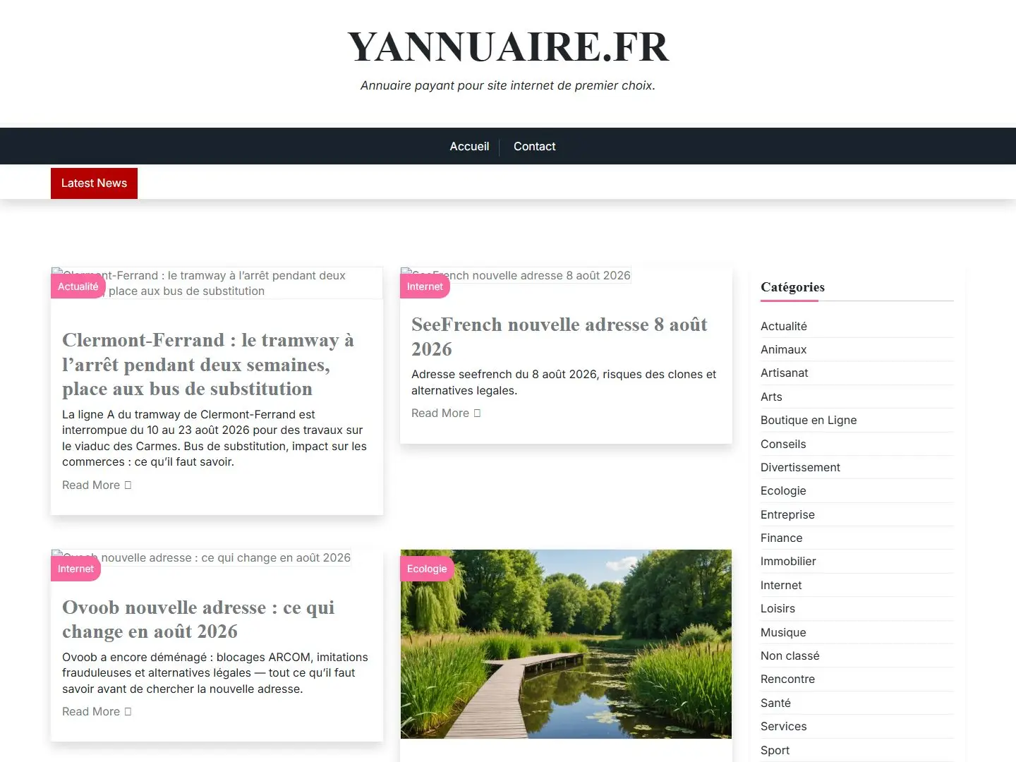 Aperçu de yannuaire.fr